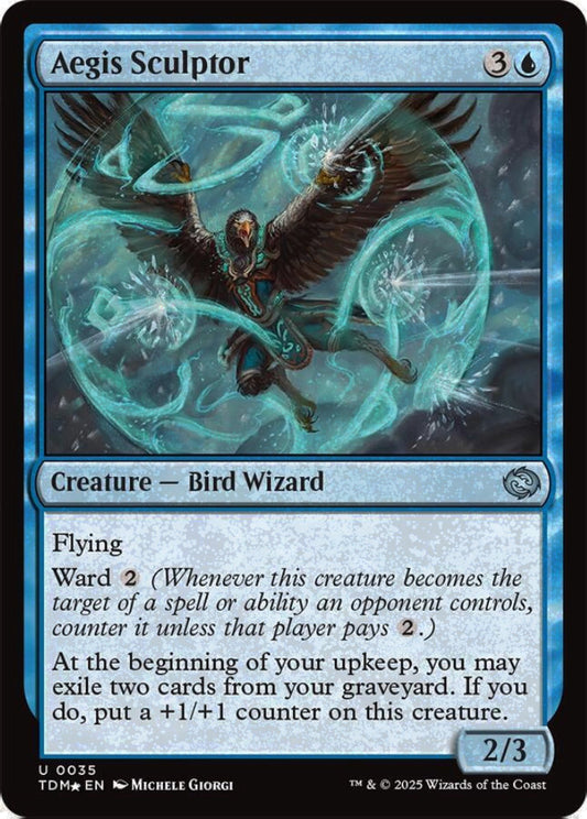 Aegis Sculptor TDM Creature Bird Wizard *Foil* NM