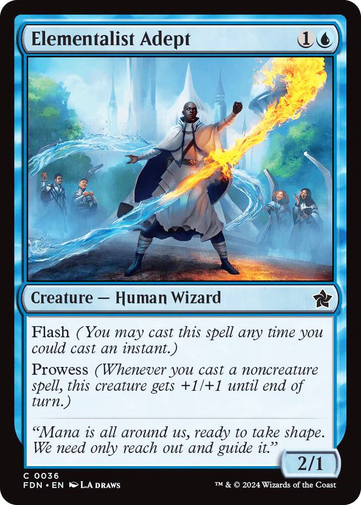 Elementalist Adept FDN Creature Human Wizard NM