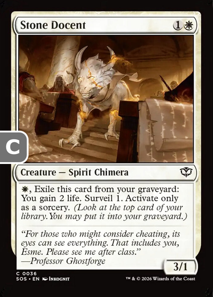 Stone Docent SOS Creature Spirit Chimera NM
