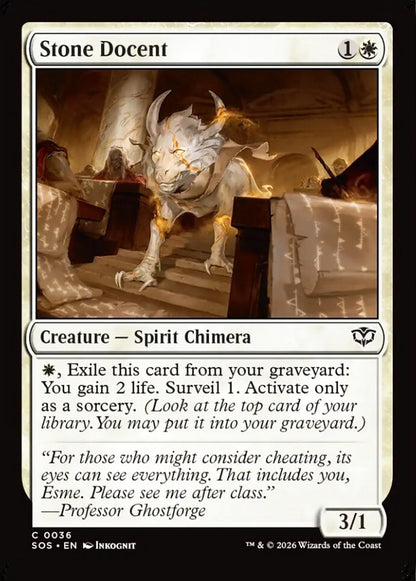 Stone Docent SOS Creature Spirit Chimera NM