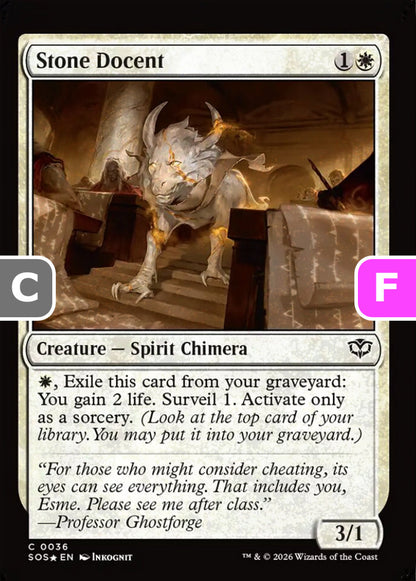 Stone Docent SOS Creature Spirit Chimera *Foil* NM