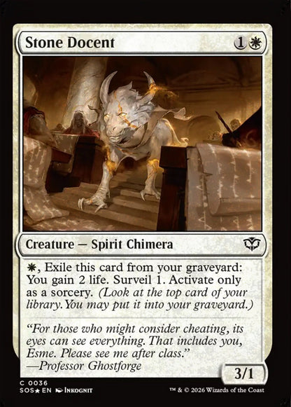 Stone Docent SOS Creature Spirit Chimera *Foil* NM
