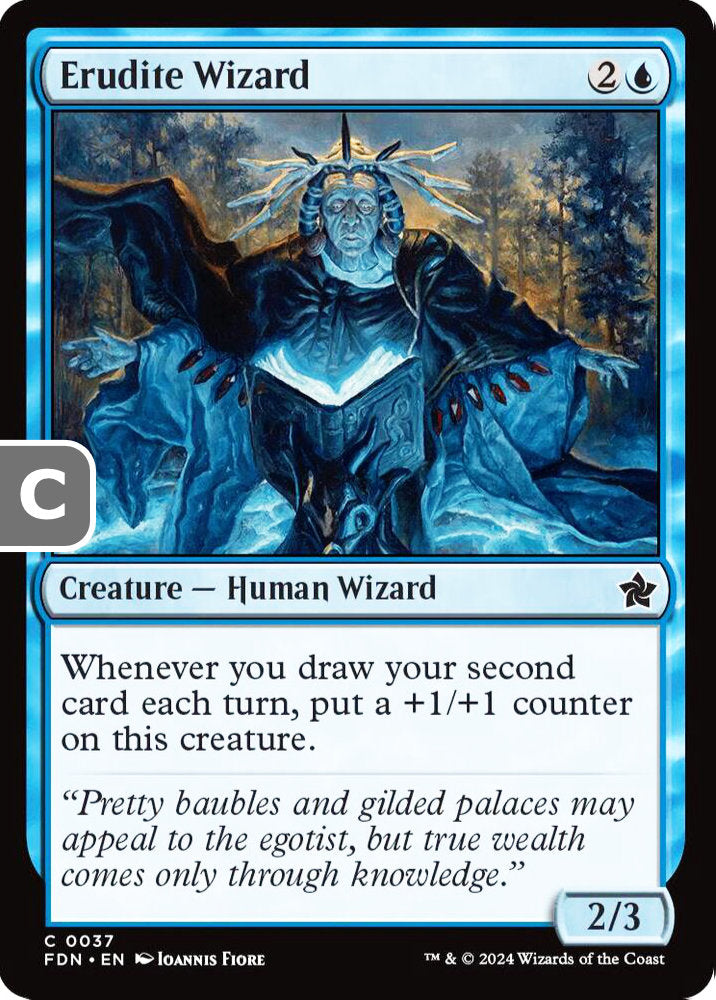 Erudite Wizard FDN Creature Human Wizard NM