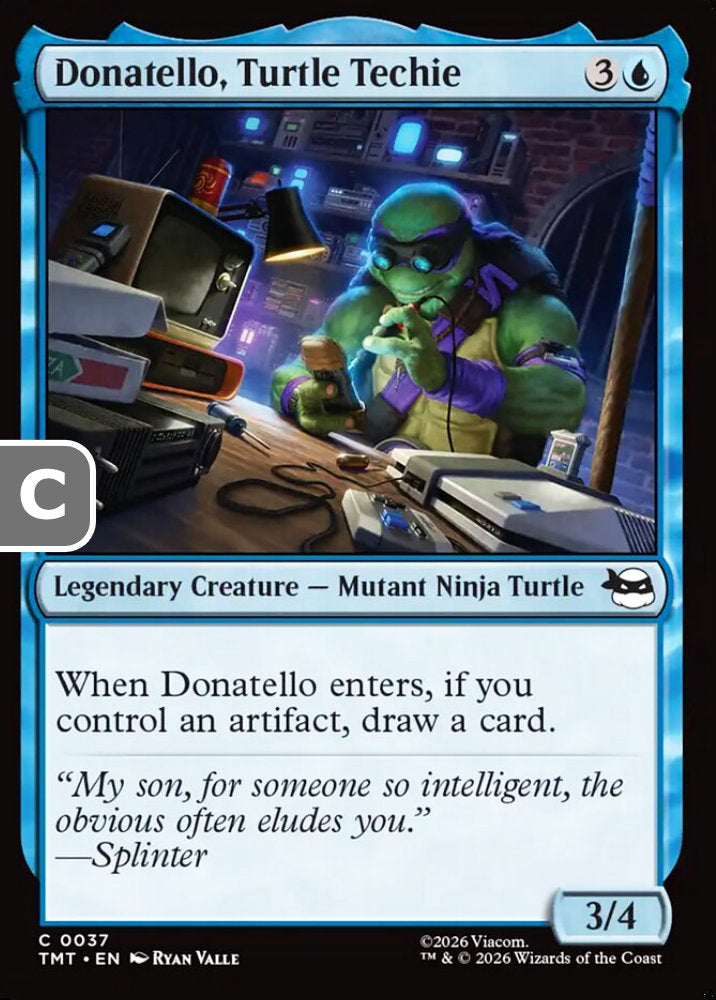 Donatello, Turtle Techie TMT Legendary Creature Mutant Ninja Turtle NM
