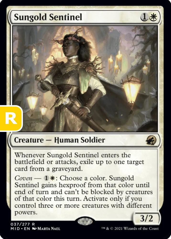 Sungold Sentinel MID Creature Human Soldier NM
