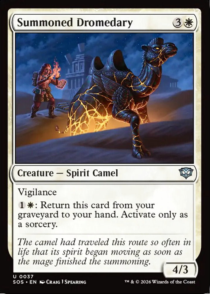 Summoned Dromedary SOS Creature Spirit Camel NM