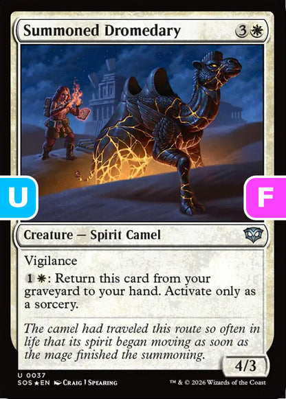 Summoned Dromedary SOS Creature Spirit Camel *Foil* NM