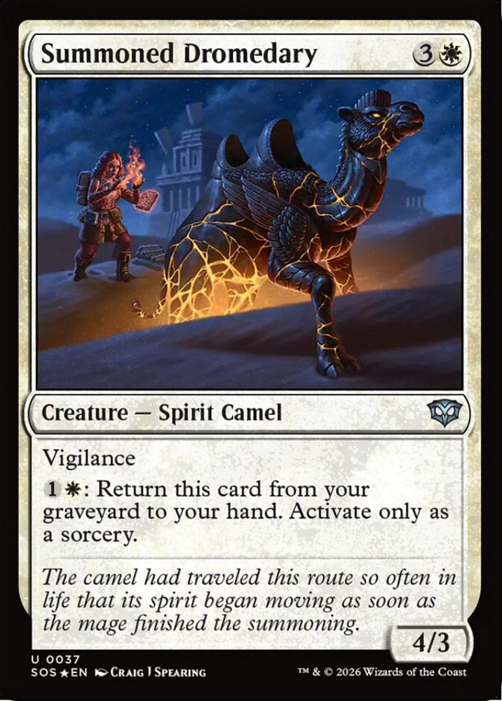 Summoned Dromedary SOS Creature Spirit Camel *Foil* NM