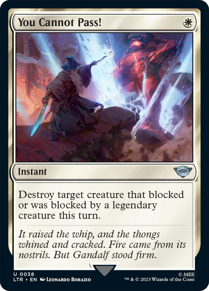 You Cannot Pass! LTR Instant  NM