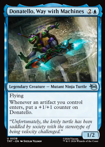 Donatello, Way with Machines TMT Legendary Creature Mutant Ninja Turtle NM