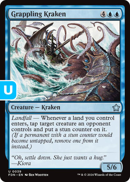 Grappling Kraken FDN Creature Kraken NM