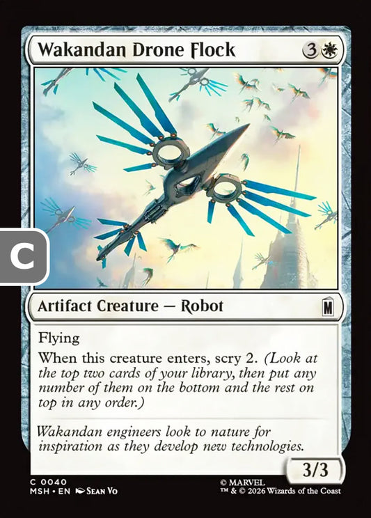 Wakandan Drone Flock MSH Artifact Creature  Robot NM