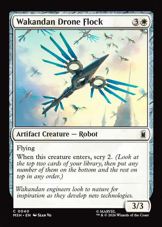 Wakandan Drone Flock MSH Artifact Creature  Robot NM