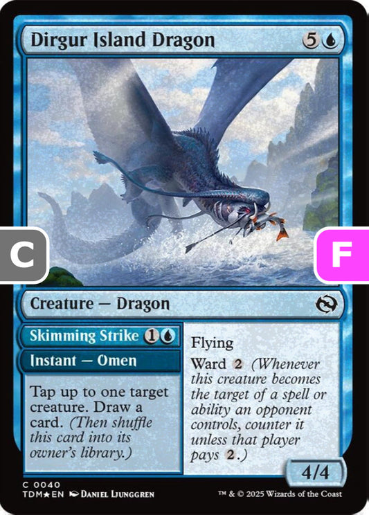 Dirgur Island Dragon TDM Creature Dragon *Foil* NM