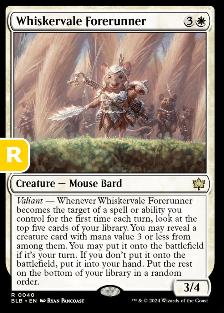 Whiskervale Forerunner BLB Creature Mouse Bard NM