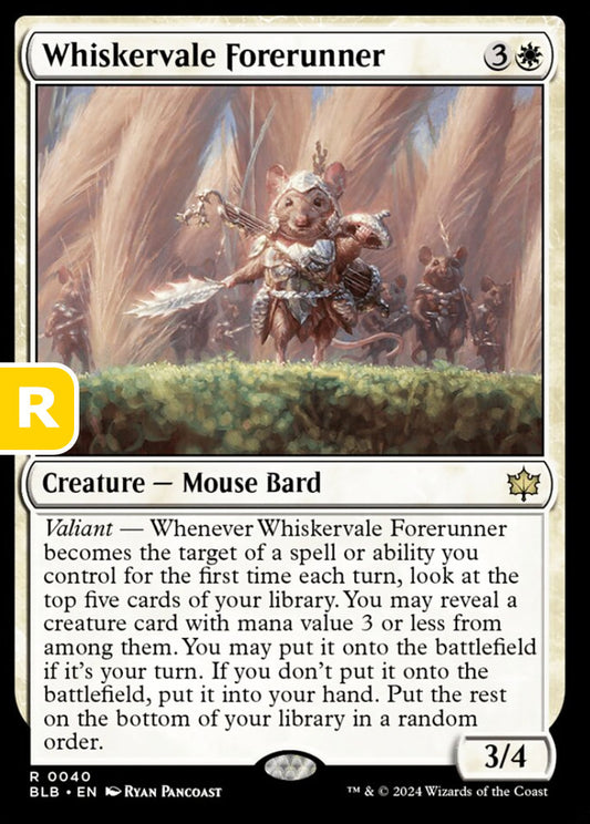 Whiskervale Forerunner BLB Creature Mouse Bard NM
