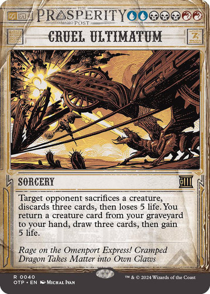 Cruel Ultimatum OTP Sorcery  NM
