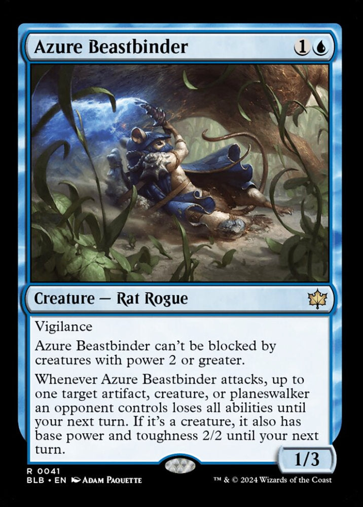 Azure Beastbinder BLB Creature Rat Rogue NM