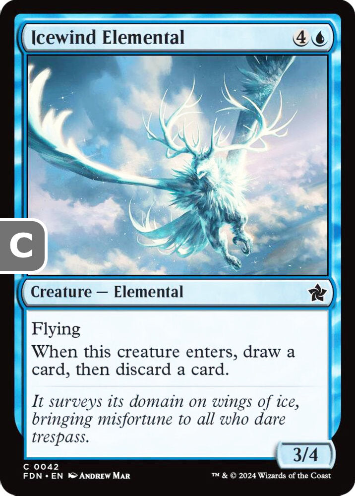 Icewind Elemental FDN Creature Elemental NM