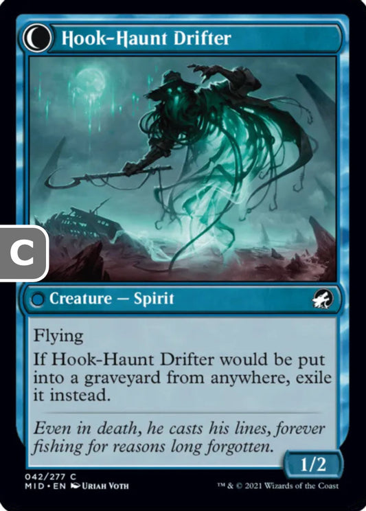Baithook Angler/Hook-Haunt Drifter MID Creature Human Peasant/Spirit NM