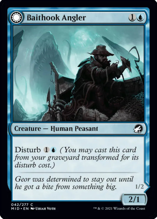 Baithook Angler/Hook-Haunt Drifter MID Creature Human Peasant/Spirit NM