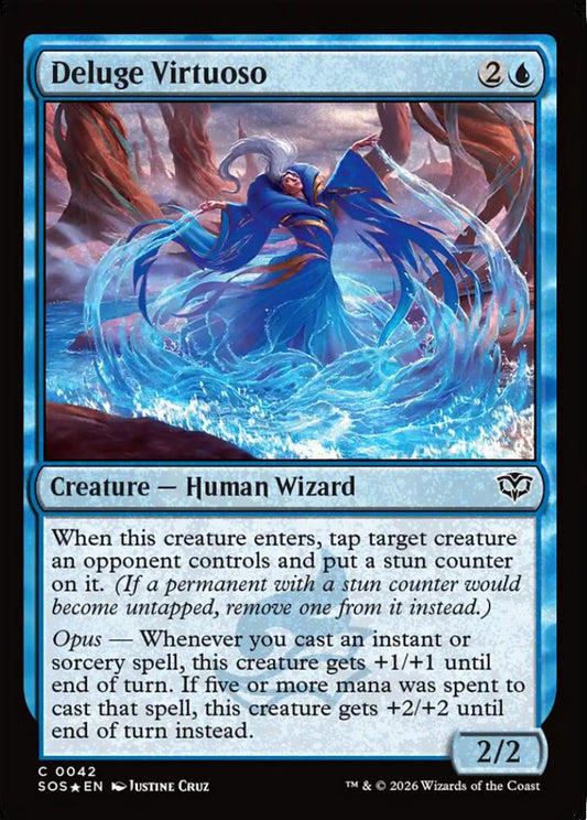 Deluge Virtuoso SOS Creature Human Wizard *Foil* NM