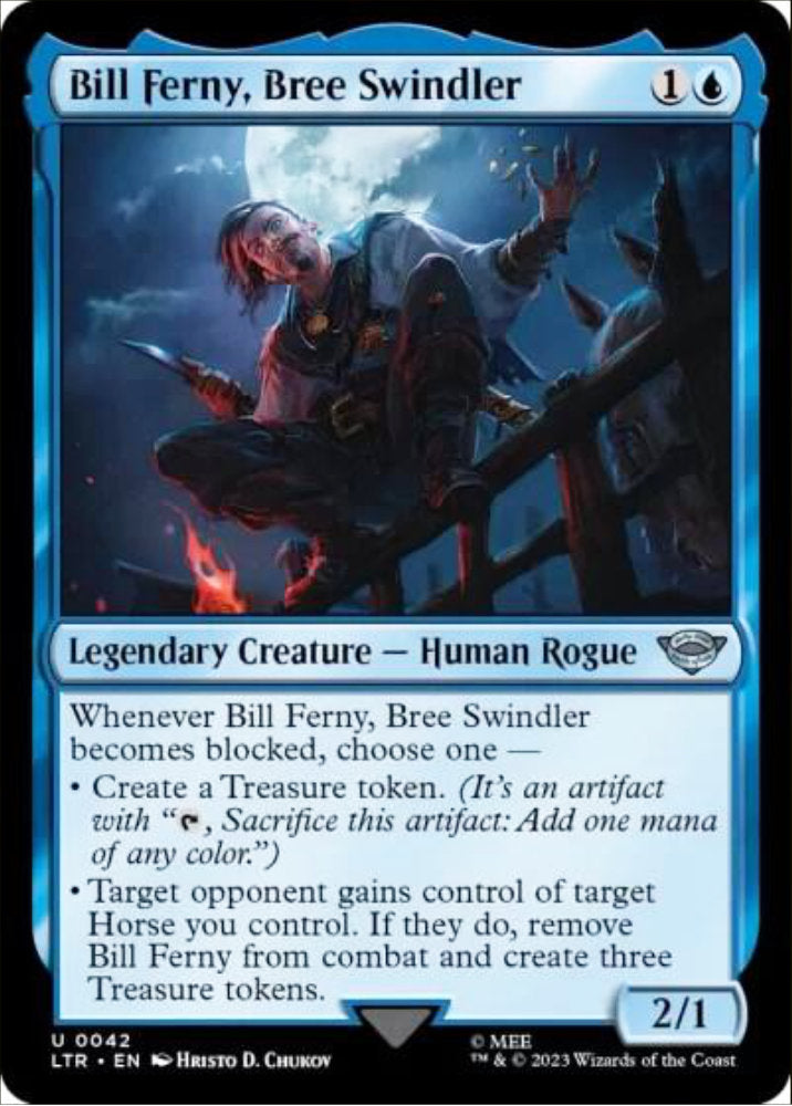 Bill Ferny, Bree Swindler LTR Legendary Creature Human Rogue NM