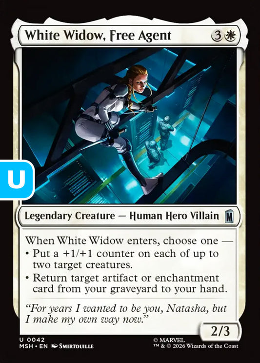 White Widow, Free Agent MSH Legendary Creature Human Hero Villain NM