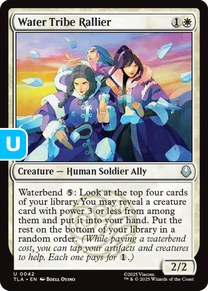 Water Tribe Rallier TLA Creature Human Soldier Ally NM