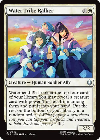 Water Tribe Rallier TLA Creature Human Soldier Ally NM