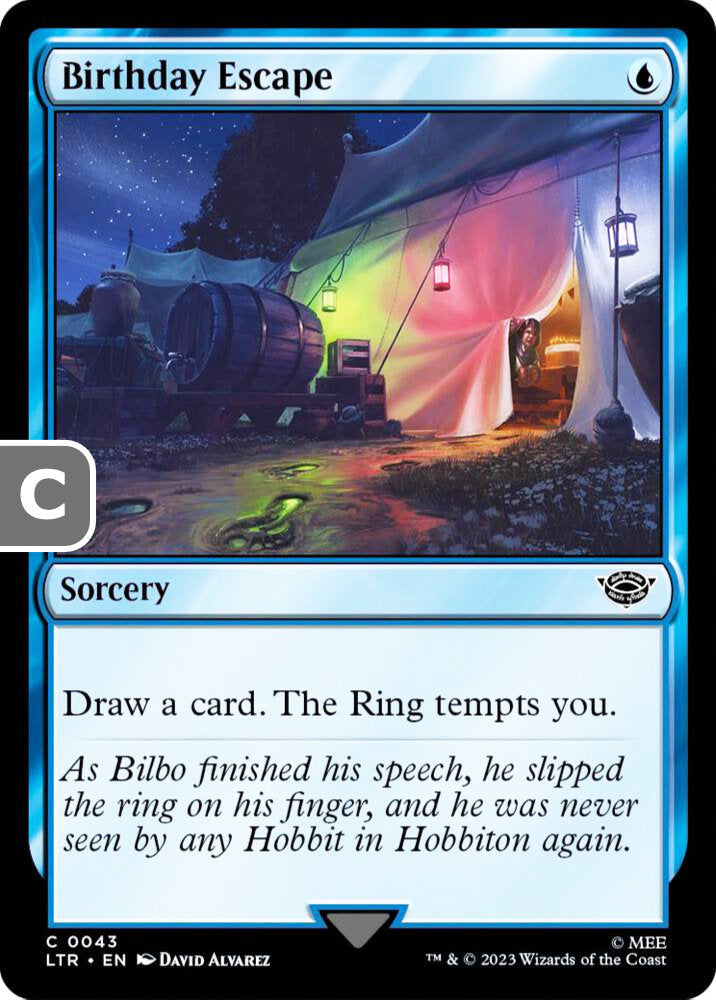 Birthday Escape LTR Sorcery  NM