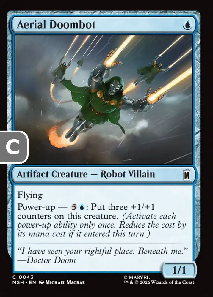 Aerial Doombot MSH Artifact Creature  Robot Villain NM
