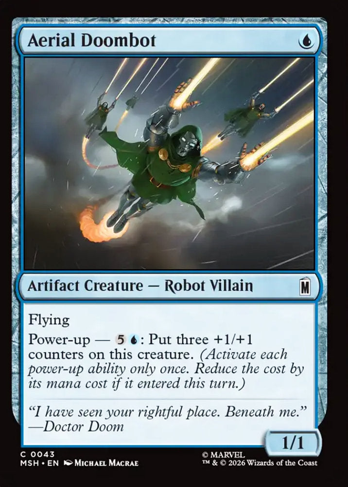 Aerial Doombot MSH Artifact Creature  Robot Villain NM