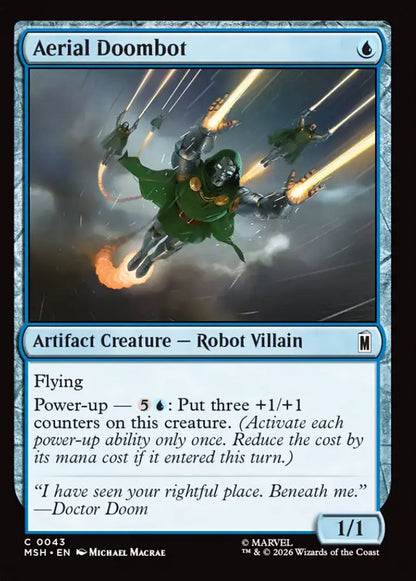 Aerial Doombot MSH Artifact Creature  Robot Villain NM