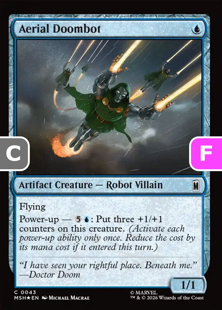 Aerial Doombot MSH Artifact Creature  Robot Villain *Foil* NM