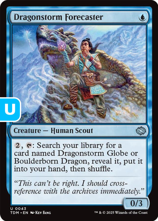 Dragonstorm Forecaster TDM Creature Human Scout NM