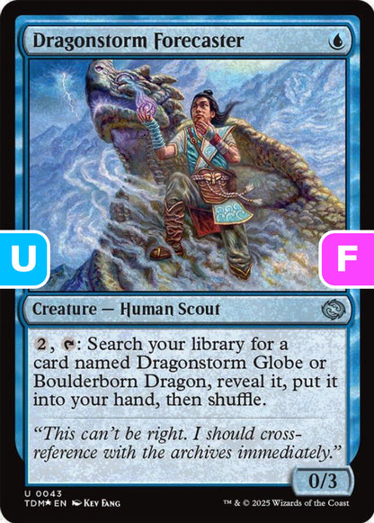 Dragonstorm Forecaster TDM Creature Human Scout *Foil* NM