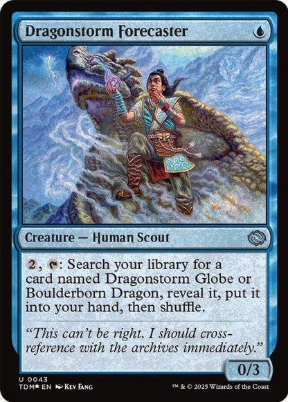 Dragonstorm Forecaster TDM Creature Human Scout *Foil* NM