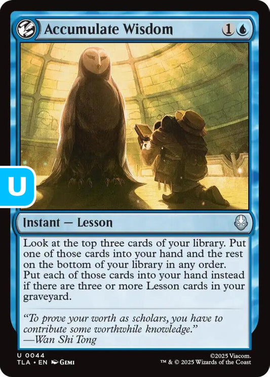 Accumulate Wisdom TLA Instant Lesson NM
