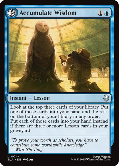 Accumulate Wisdom TLA Instant Lesson NM