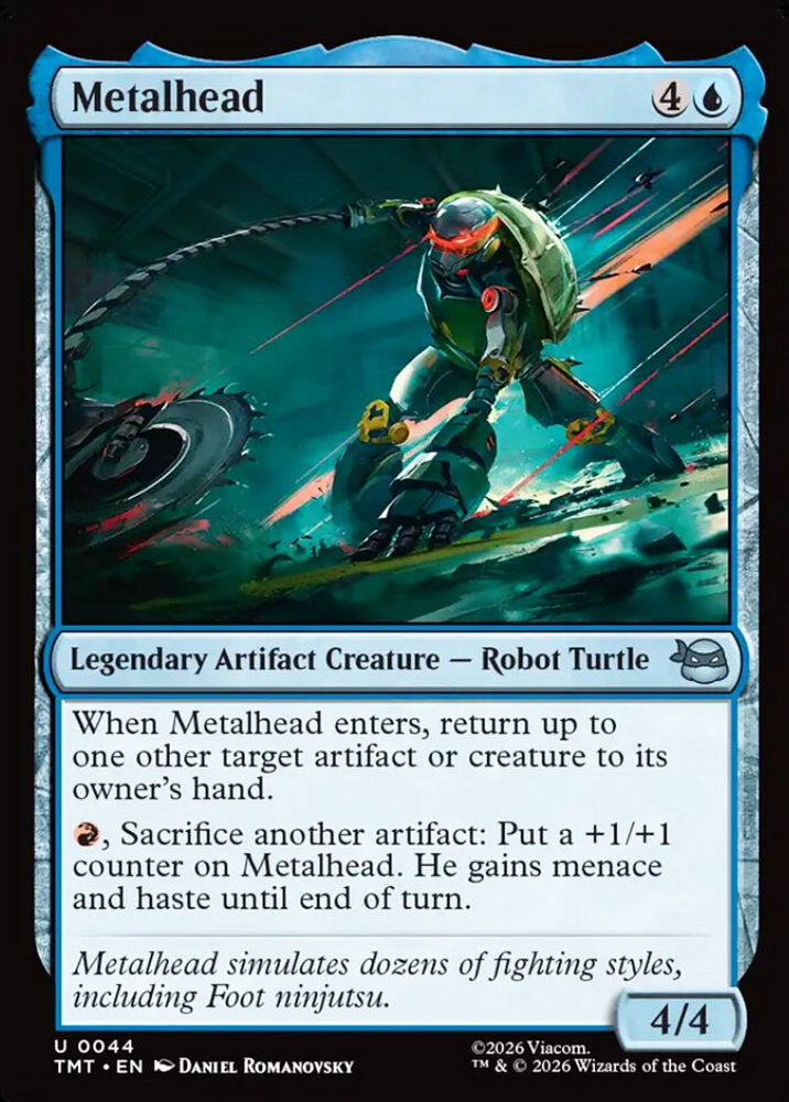 Metalhead TMT Legendary Artifact Creature Robot Turtle NM