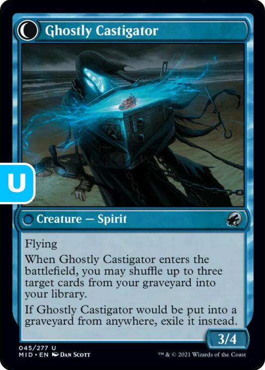 Covetous Castaway/Ghostly Castigator MID Creature Human/Spirit NM