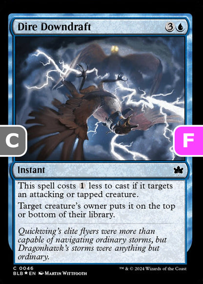 Dire Downdraft BLB Instant  *Foil* NM