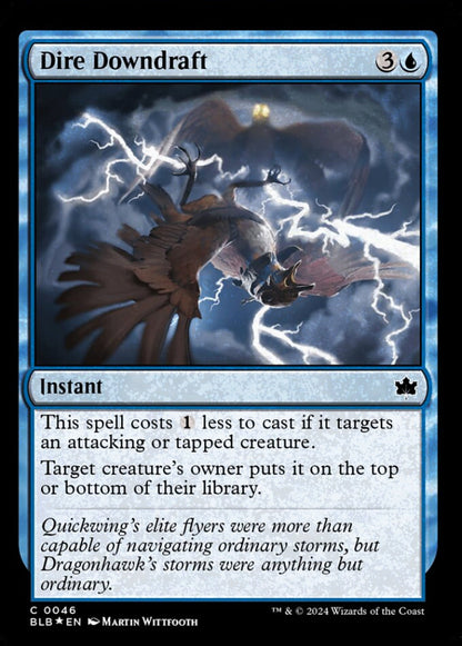 Dire Downdraft BLB Instant  *Foil* NM