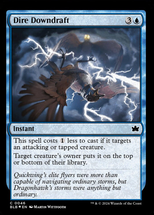 Dire Downdraft BLB Instant  *Foil* NM