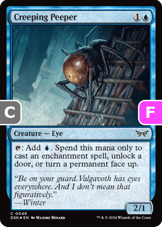 Creeping Peeper DSK Creature Eye *Foil* NM