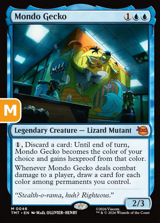 Mondo Gecko TMT Legendary Creature Lizard Mutant NM