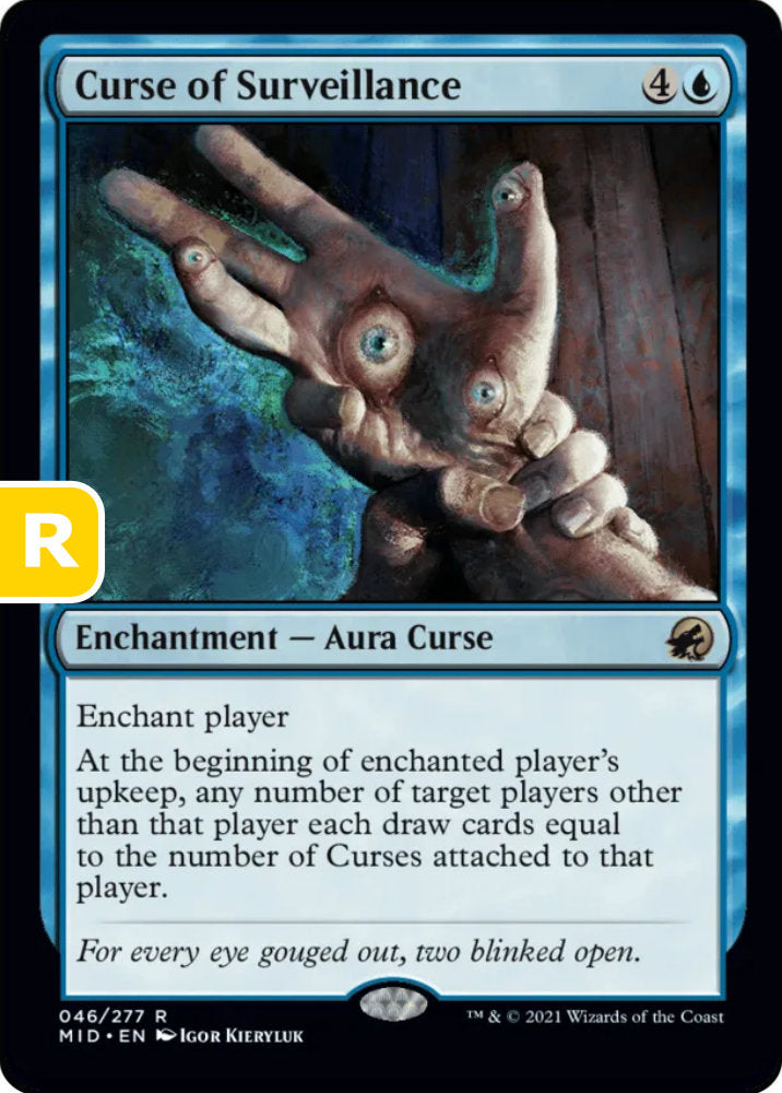 Curse of Surveillance MID Enchantment Aura Curse NM