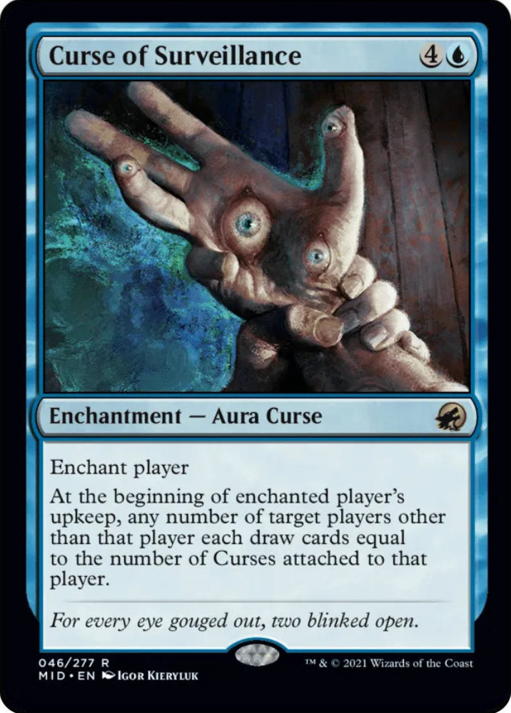 Curse of Surveillance MID Enchantment Aura Curse NM
