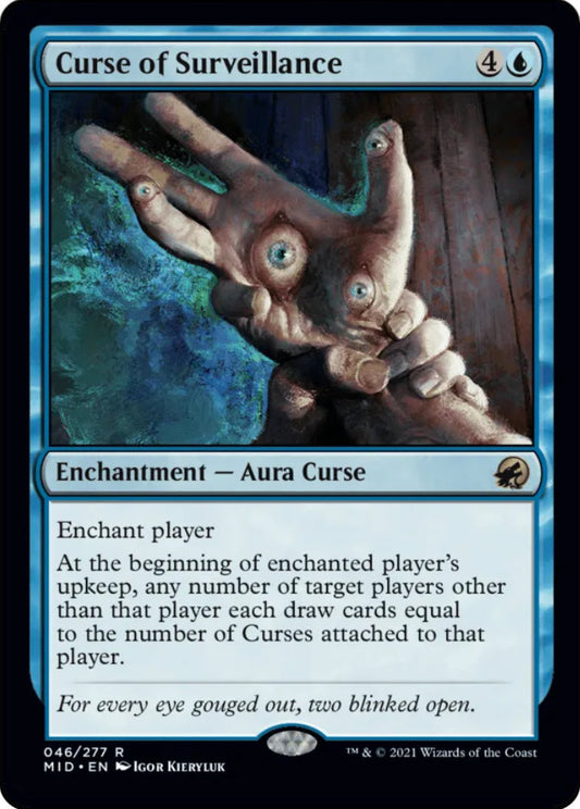 Curse of Surveillance MID Enchantment Aura Curse NM